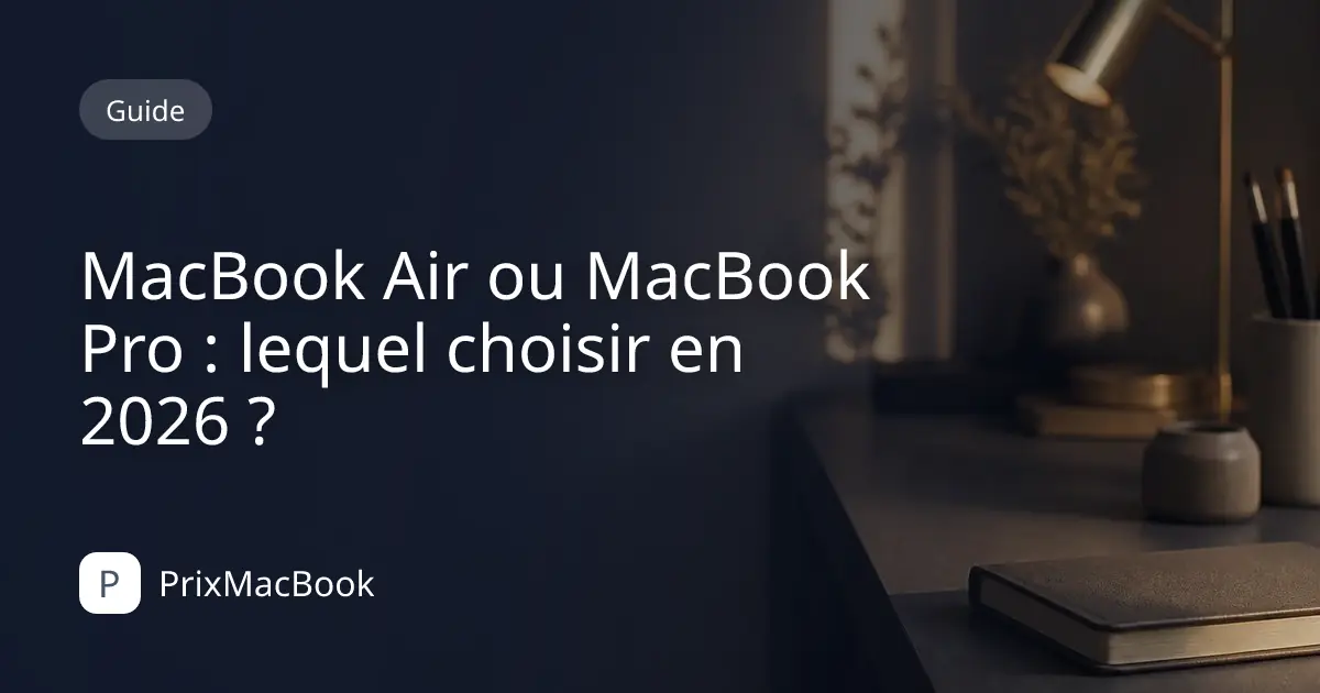 MacBook Air ou MacBook Pro : lequel choisir en 2026 ?